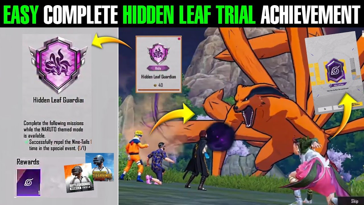 Easy Complete Hidden Leaf Guardian Trial Achievements 4.5 Update | 4.5 Hidden leaf Trial Achievement
