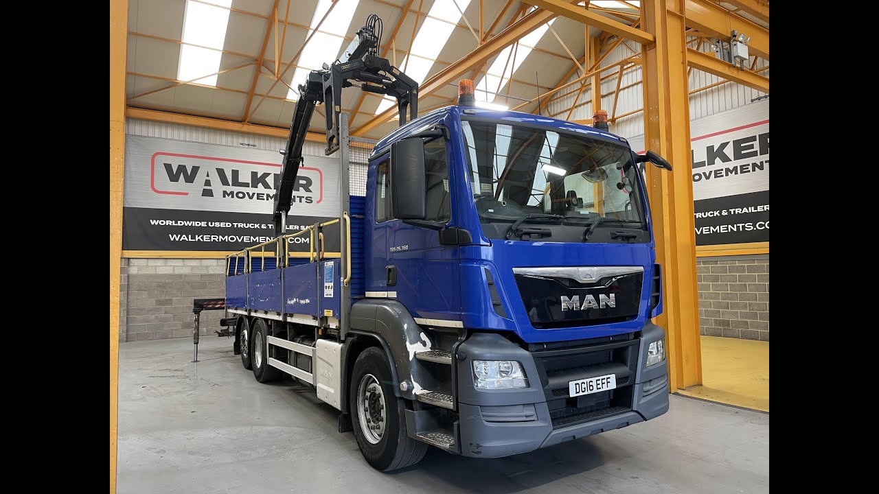 SOLD: MAN TGS 26.360, *EURO 6* 6X2 26 TONNE DRAWBAR SPEC BRICK GRAB – 2016 – DG16 EFF