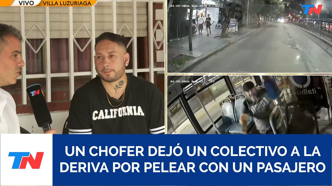 DESCONTROL EN EL COLECTIVO I Un chofer se peleó con un pasajero y dejó el micro a la deriva