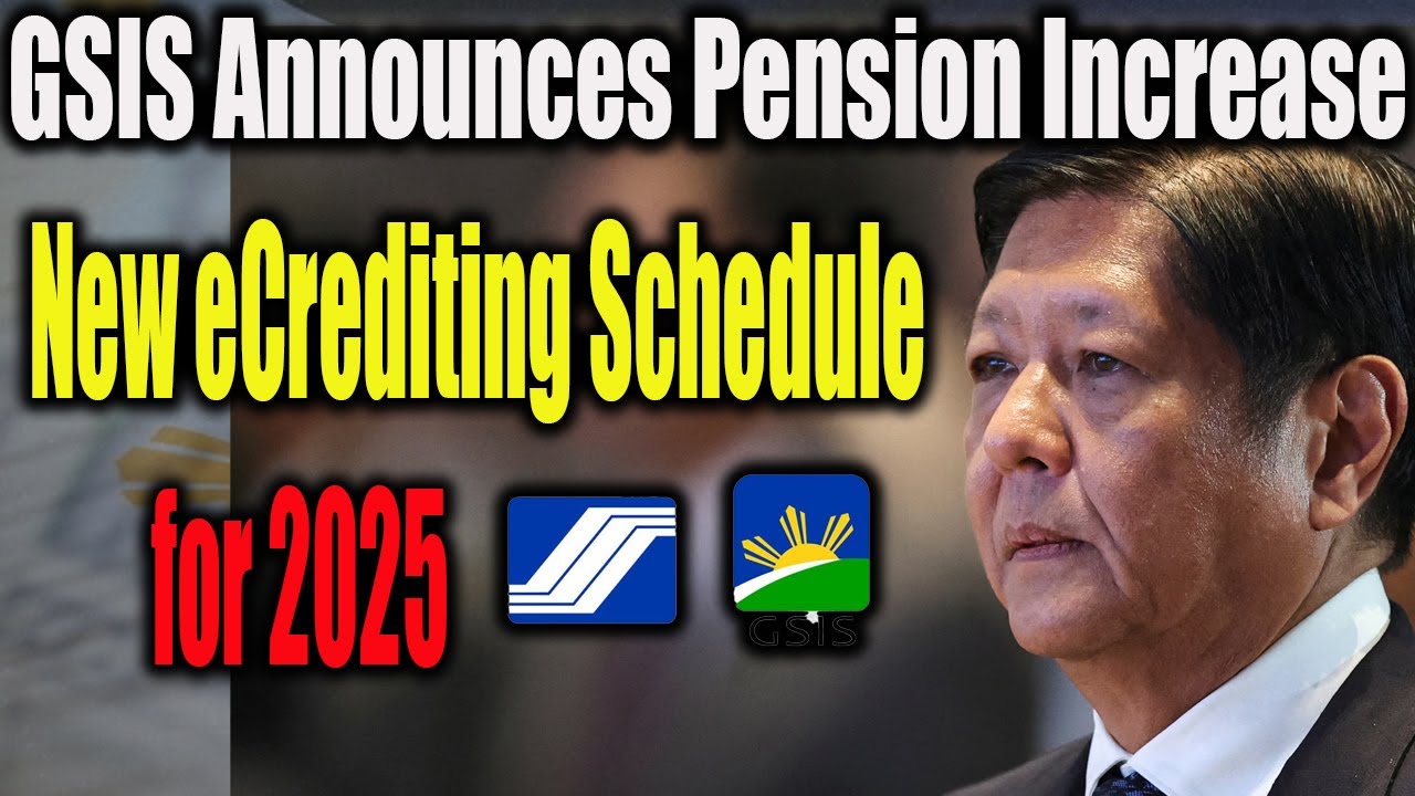 GSIS Announces Pension Increase and New eCrediting Schedule for 2025 &ndash; Everything You Need to Know!
