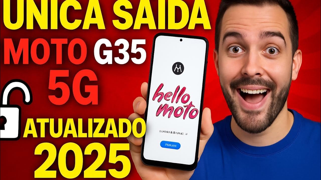 MOTOROLA G35 REMOVER CONTA GOOGLE ÚNICA SAÍDA ATUALIZADO 2025 (FRP)