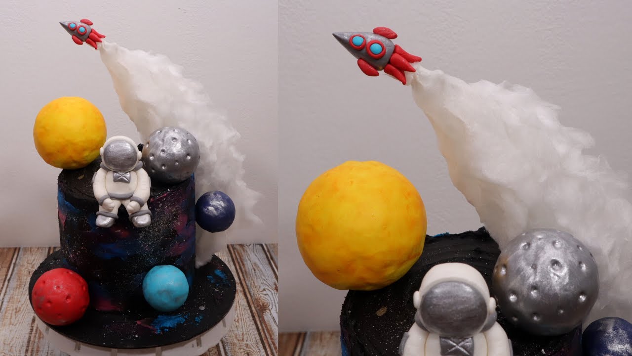 Astronaut cake idea + Astronaut Cake Topper