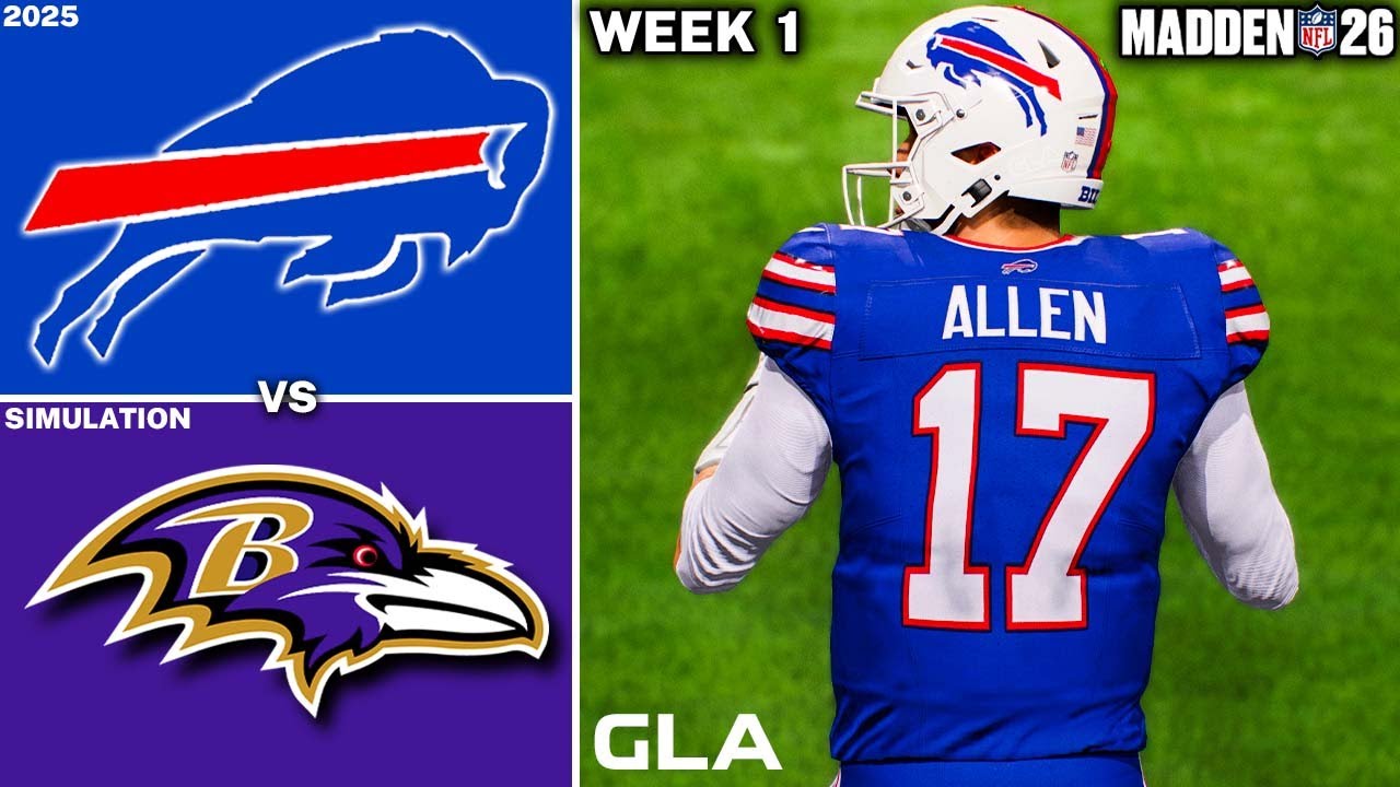 Bills vs. Ravens | Week 1 Simulation | Madden 26 PS5 Gameplay