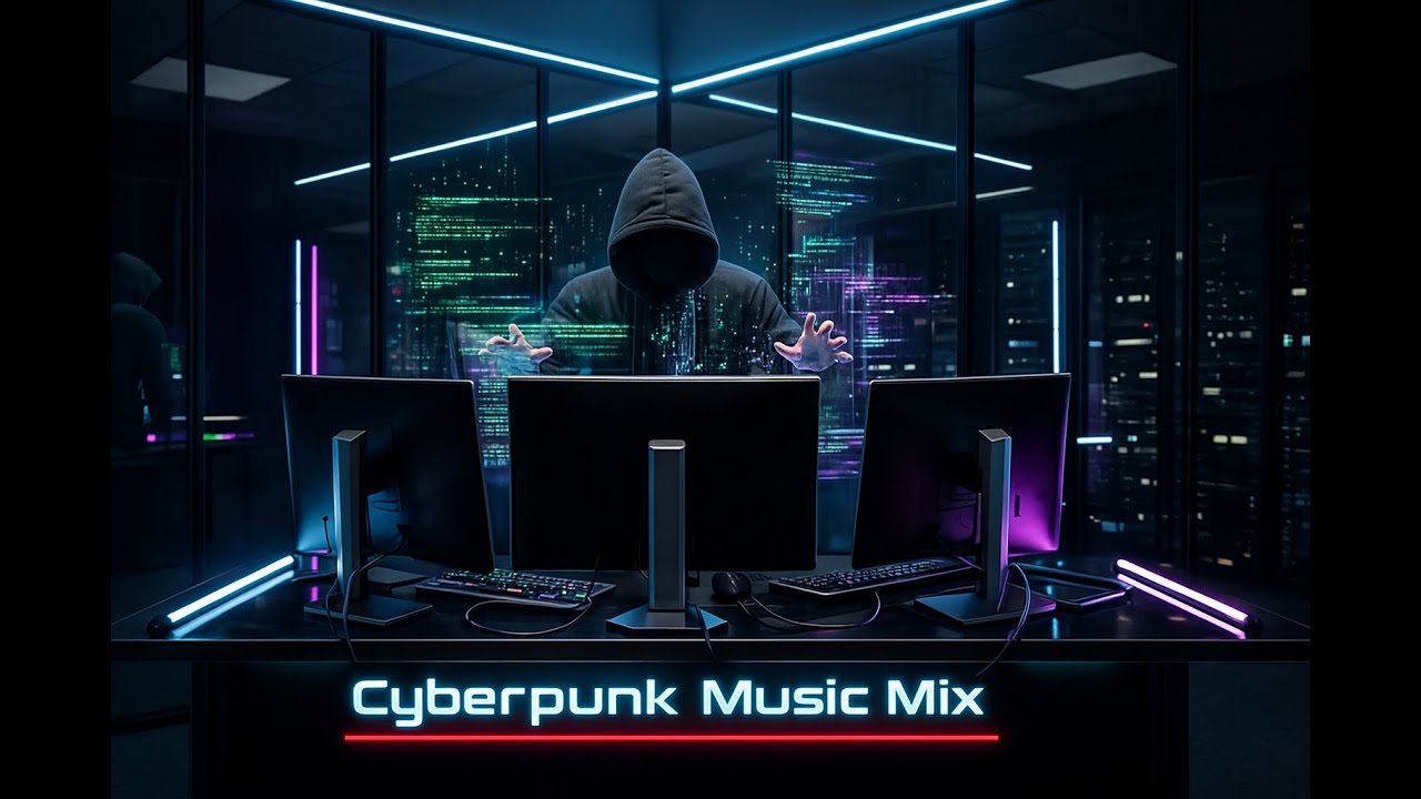 Cyberpunk Music - 1 Hour | Deep Flow Studio