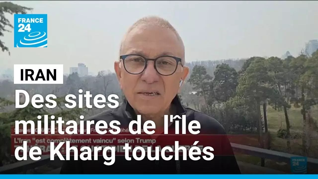 Iran : Washington frappe les sites militaires de l'île de Kharg • FRANCE 24