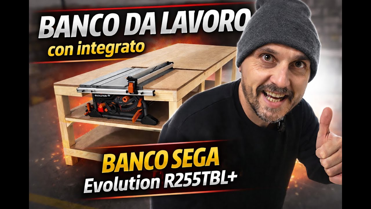 Banco da lavoro con integrato Banco sega Evolution R255TBL+