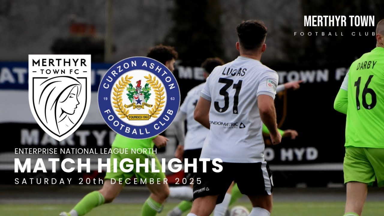 Merthyr Town 2-1 Curzon Ashton | Enterprise National League North 2025/26 | Highlights