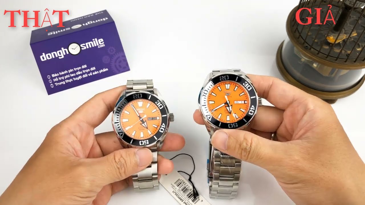 PHÂN BIỆT ĐỒNG HỒ SEIKO 5 THẬT GIẢ