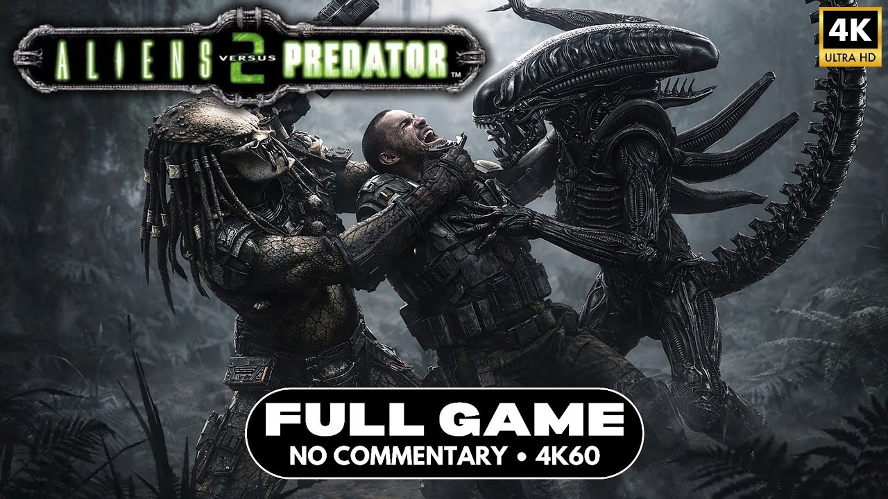 Aliens Vs Predator 2 Full Campaign (PC) &ndash; 4K 60FPS Ultra Settings | No Commentary