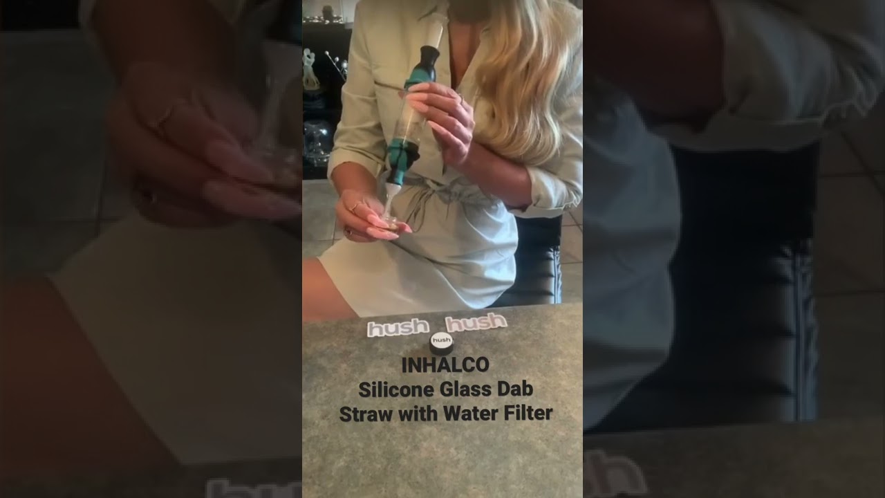 Silicone Glass Dab Straw With Water Filter #dabstraw #nectarcollector #smokingaccessories