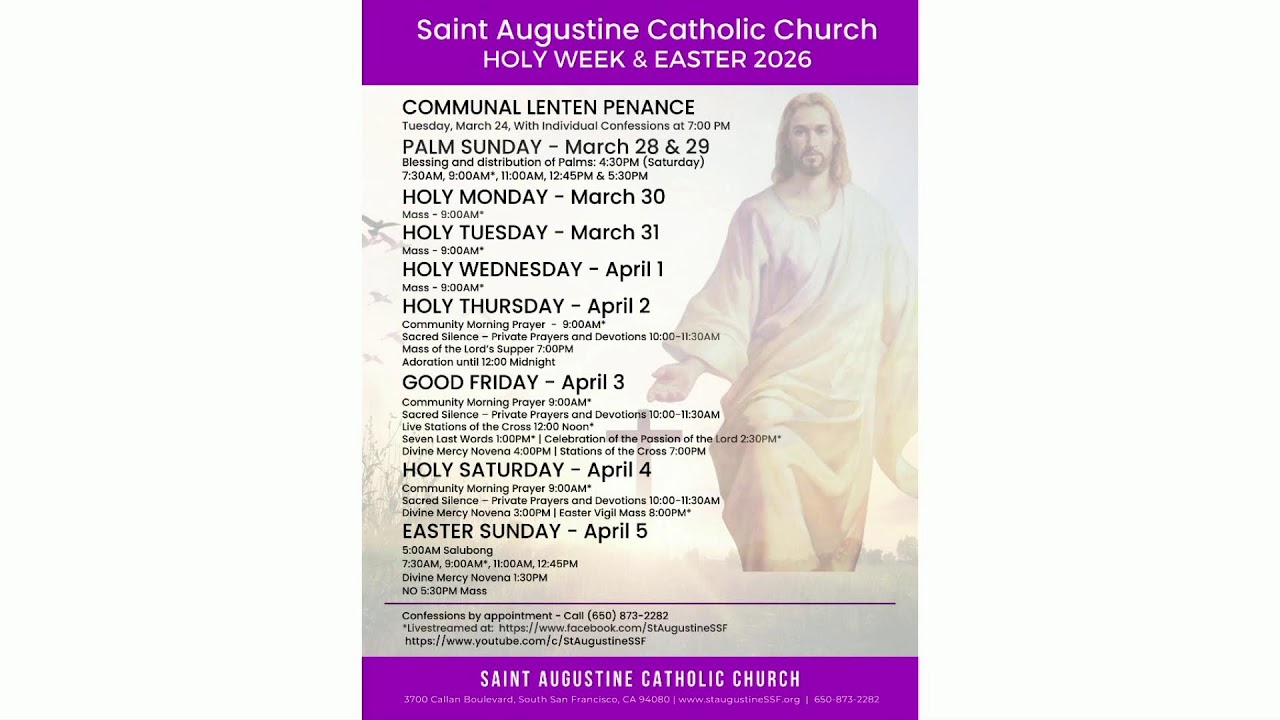 Friday, February 6, 2026 | 9am Holy Mass Presider Rev. Father Elpidio Geneta Adoration