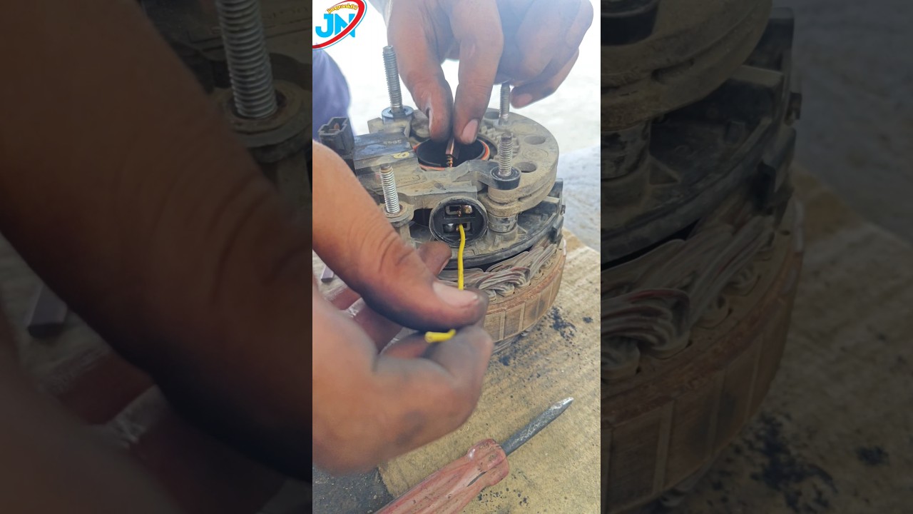 How to change alternator bush carbon ! How to  test Alternator #jangrank07