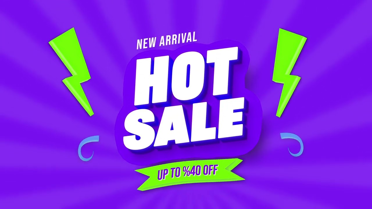 Discount Sale  animations! Special offer and mega discount video