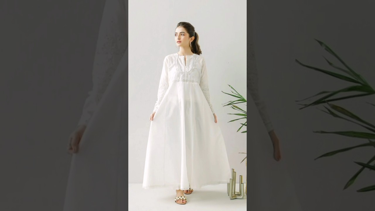 White Colour Dress Design Ideas 2025||White Color Dress Design 