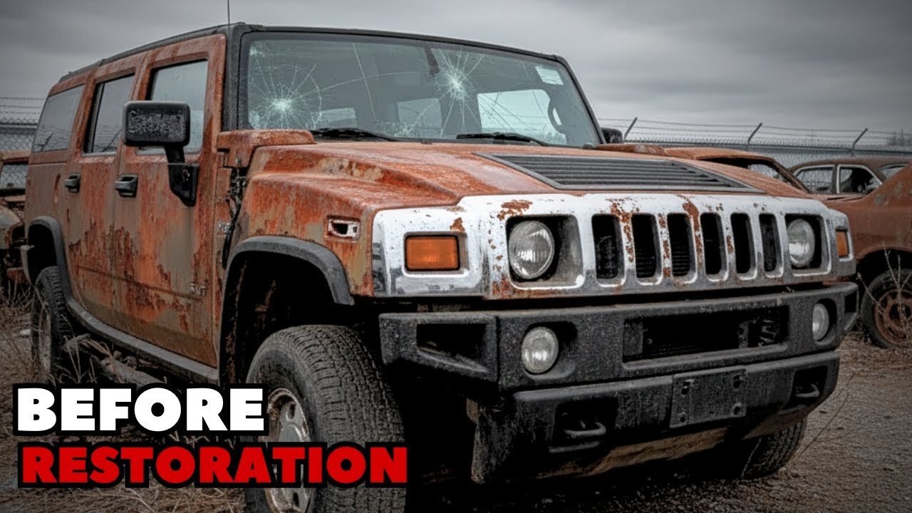 ASMR Restoration of Abandoned 2005 Hummer H2 SUT | Rusty Junkyard to Luxury Beast