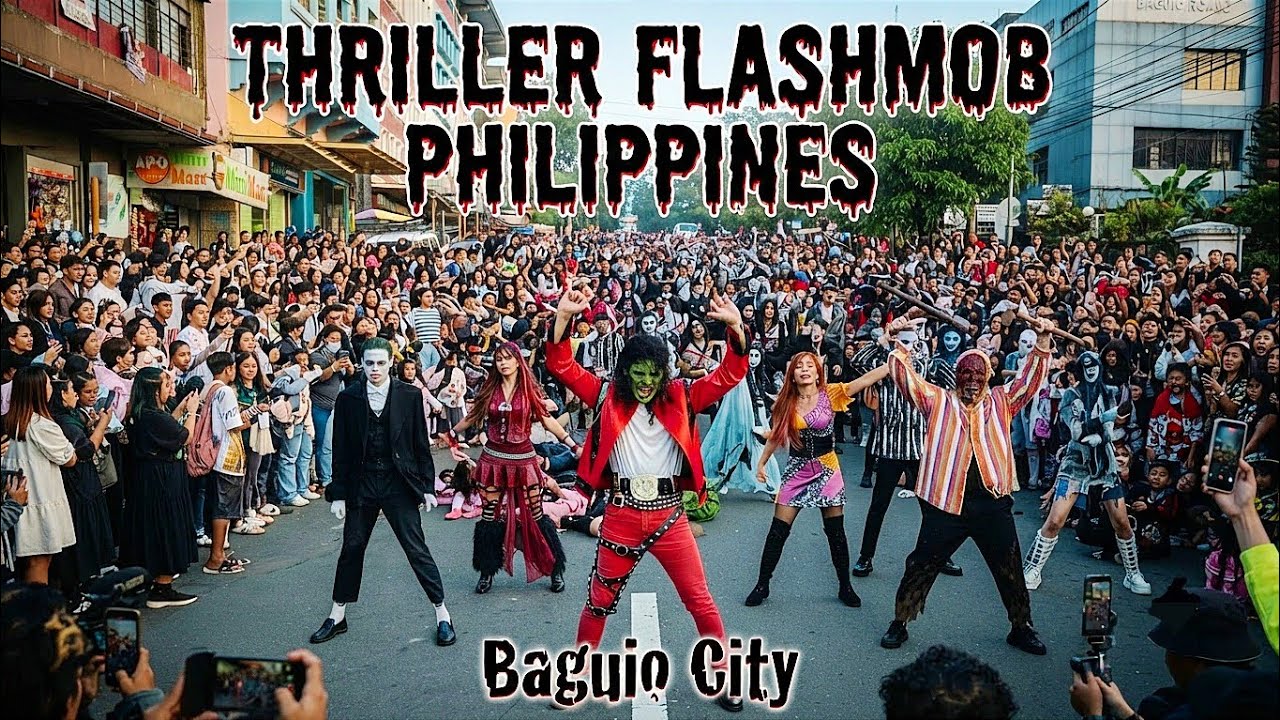 Thriller Flash Mob - Philippines 🇵🇭 2025 Baguio City #thriller #dance #michaeljackson #flashmob