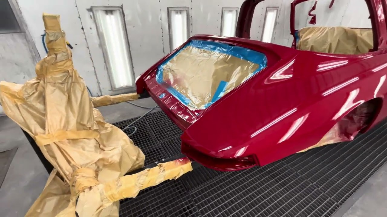 Porsche 912 targa lackierung painting lakierowanie