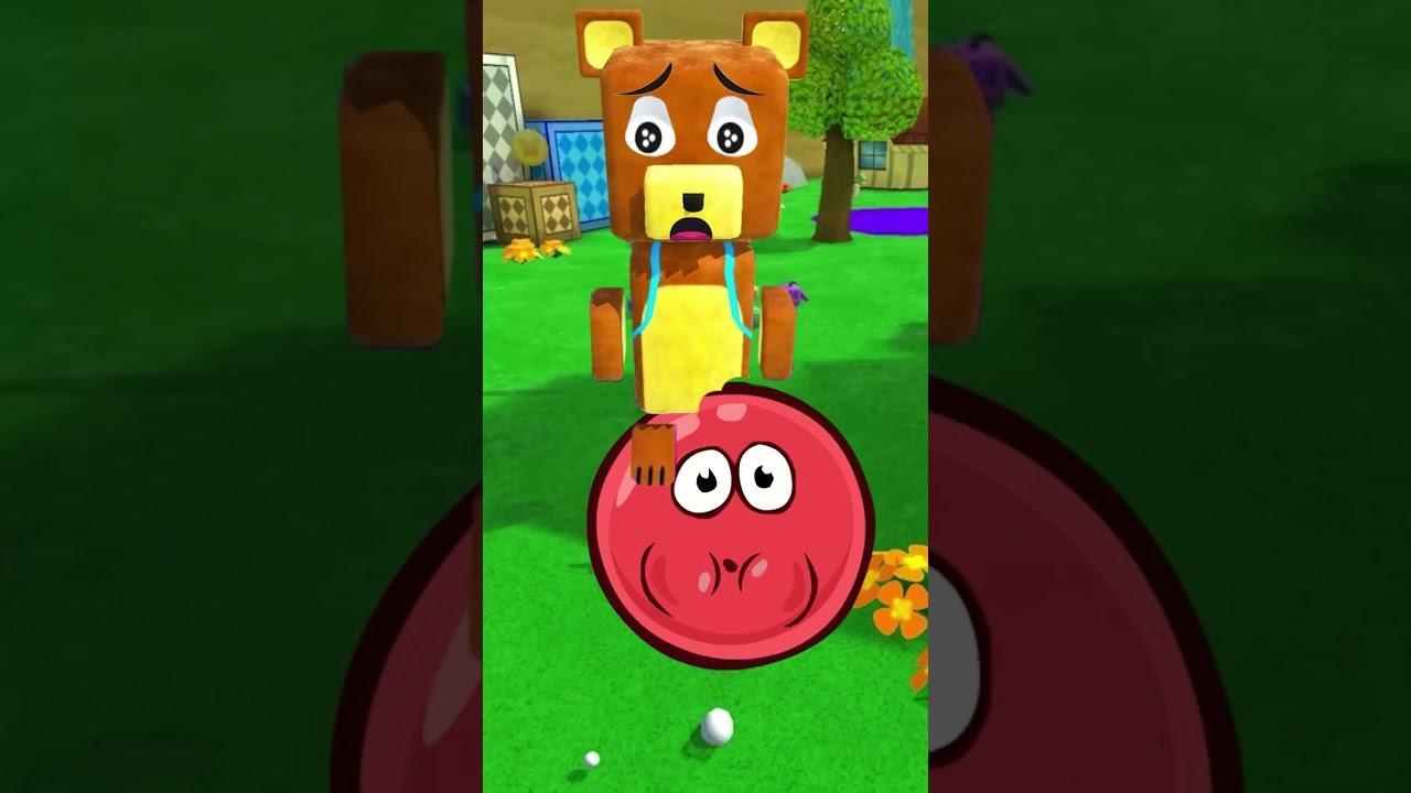 Red ball eating Super Bear Adventure.Red Ball 4 mukbang animation #shorts
