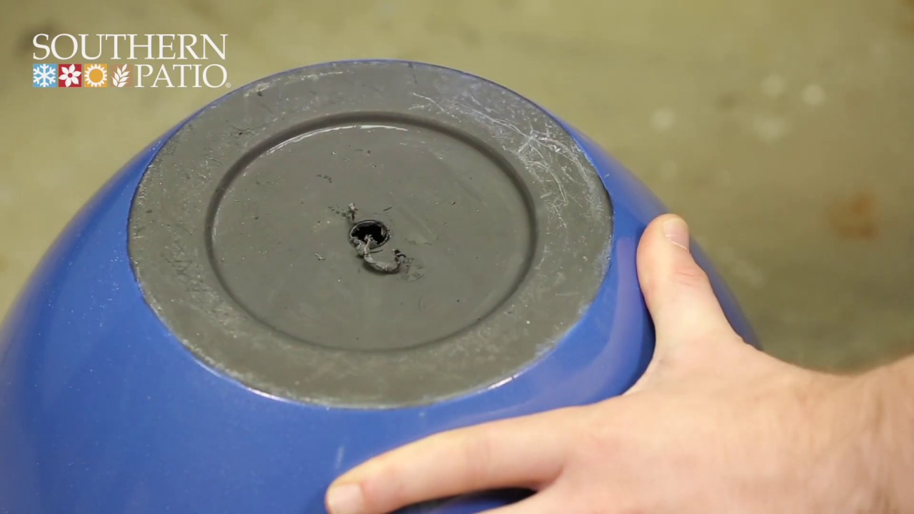 Drilling Holes in Plant Pots