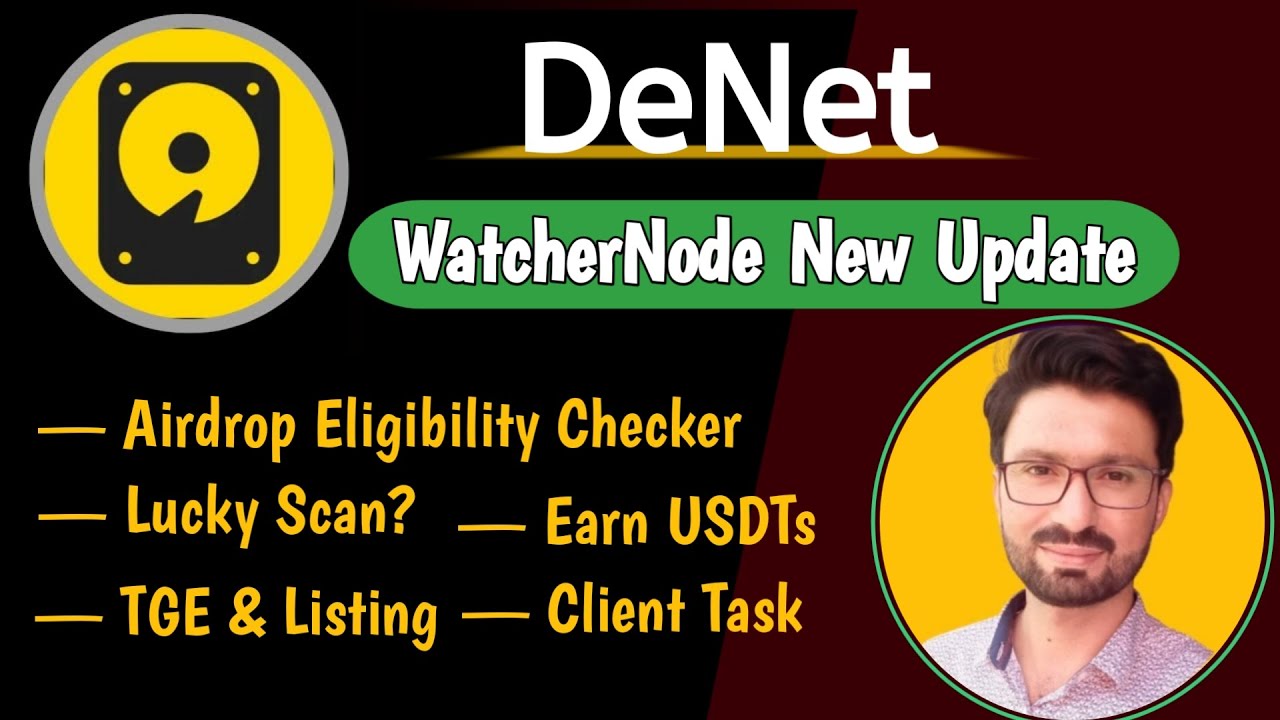 deNet WatcherNode New Update | deNet Storage App | deNet withdrawal Wallet | Earn Online