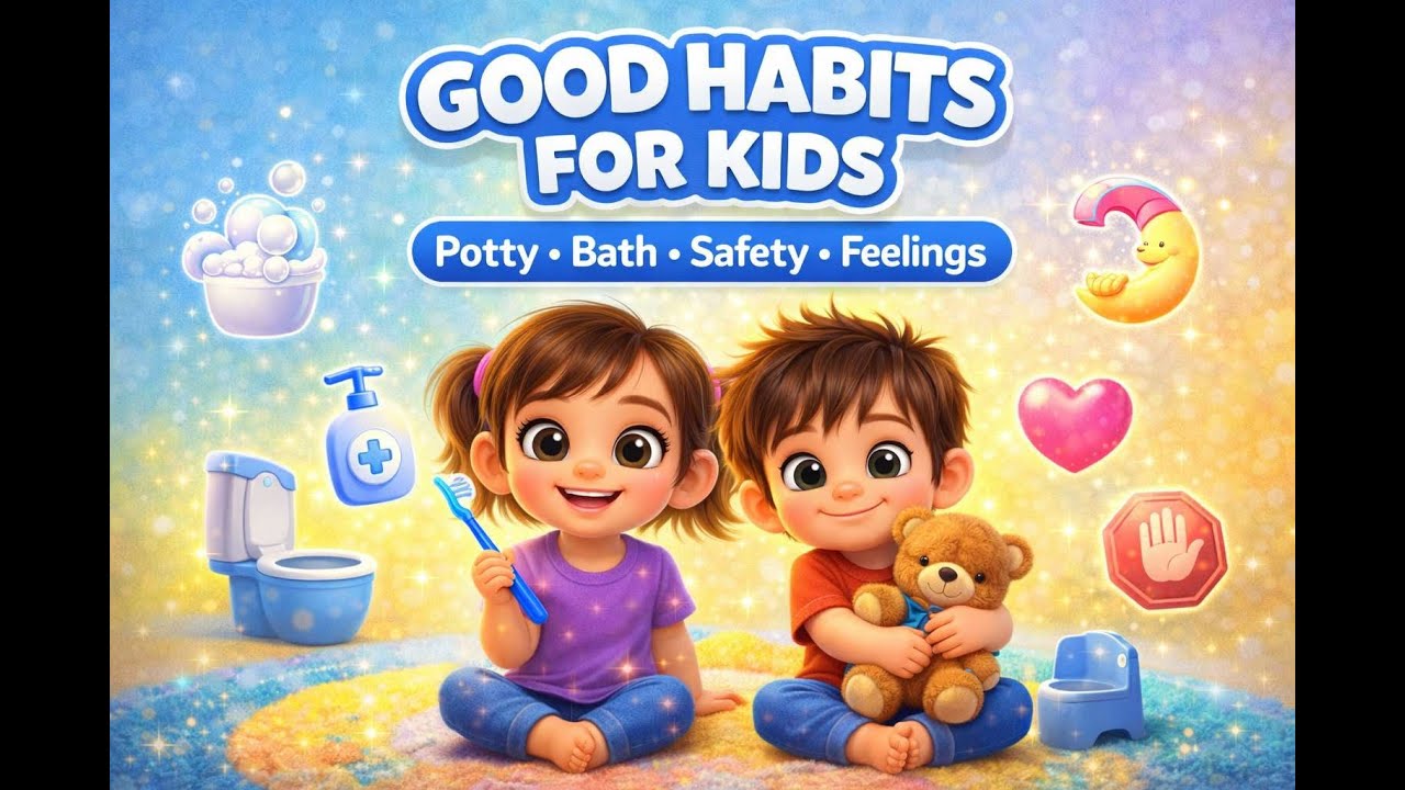Good Habits & Daily Routines for Kids 🌟 Potty, Bath, Safety & Emotions Songs Compilation