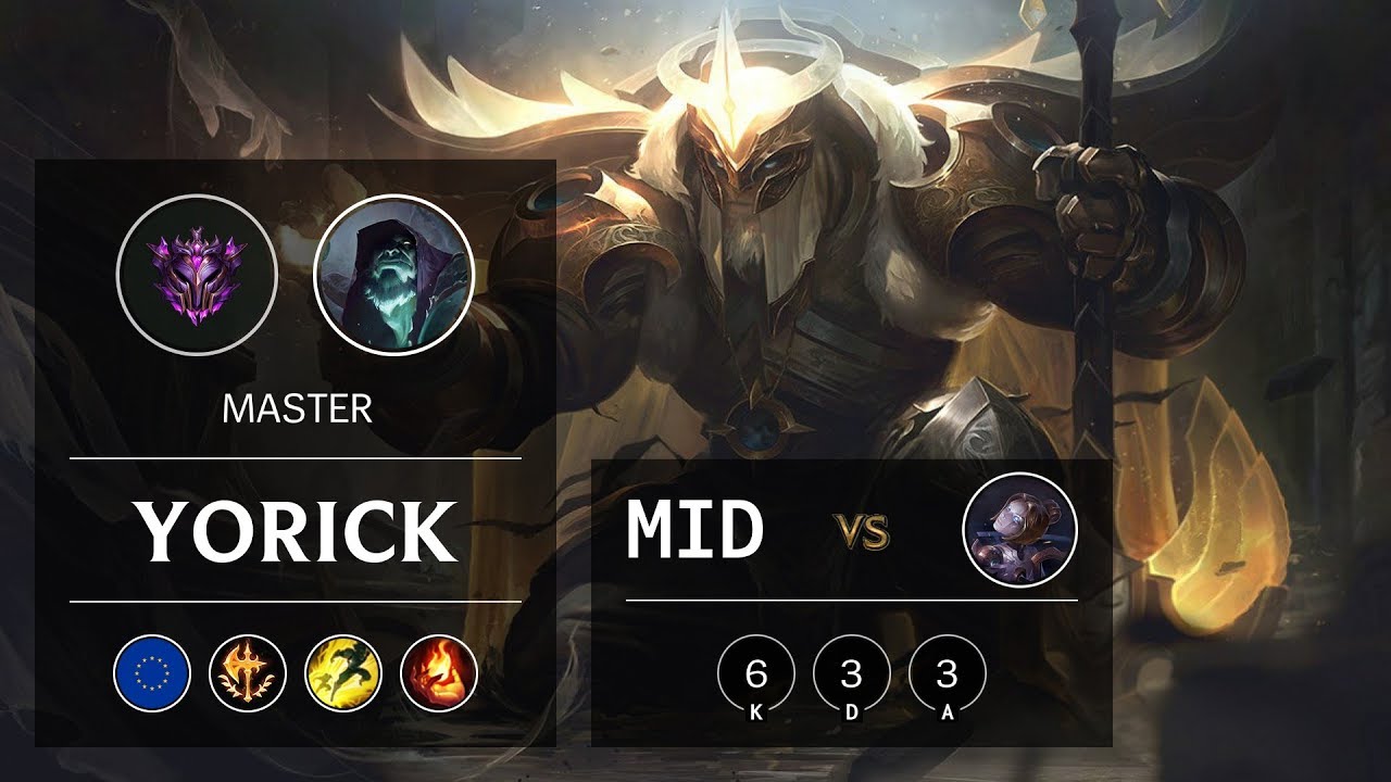 Yorick Mid vs Orianna - EUW Master Patch 9.23