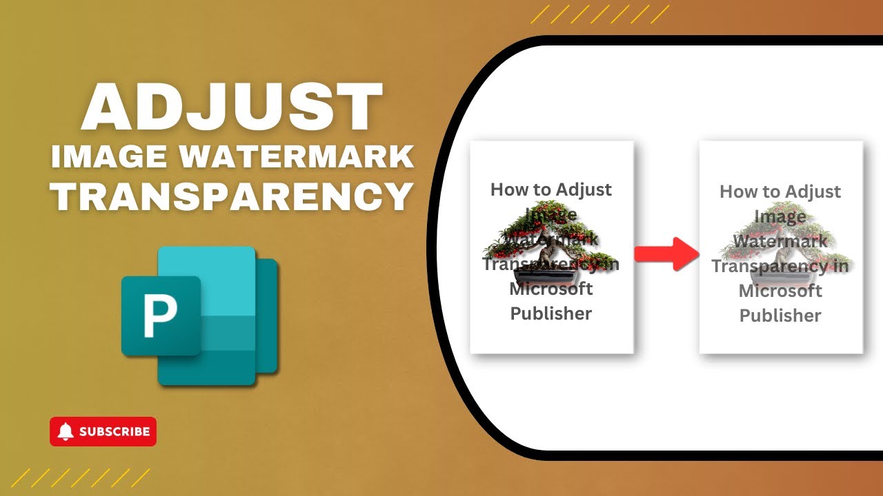 How to Adjust Image Watermark Transparency in Microsoft Publisher