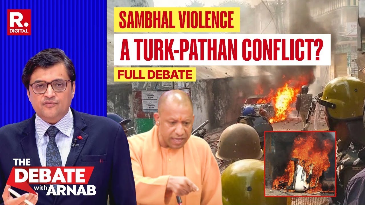 Debate With Arnab: Yogi Hints Muslim Rivalry Behind Sambhal Violence | #TrendingDebate