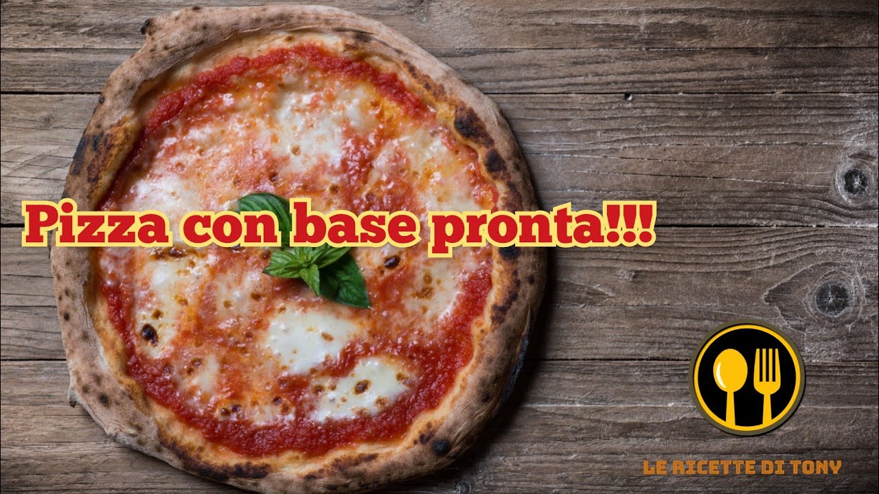 Facciamo la pizza con una base per pizza pronta
