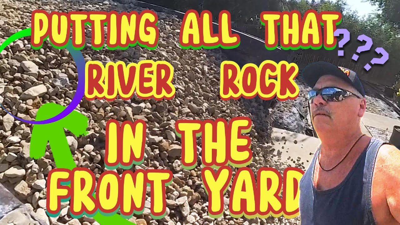 You won't believe what he's using this 3x1 mix River Rock for | Dump Trailer Hustle