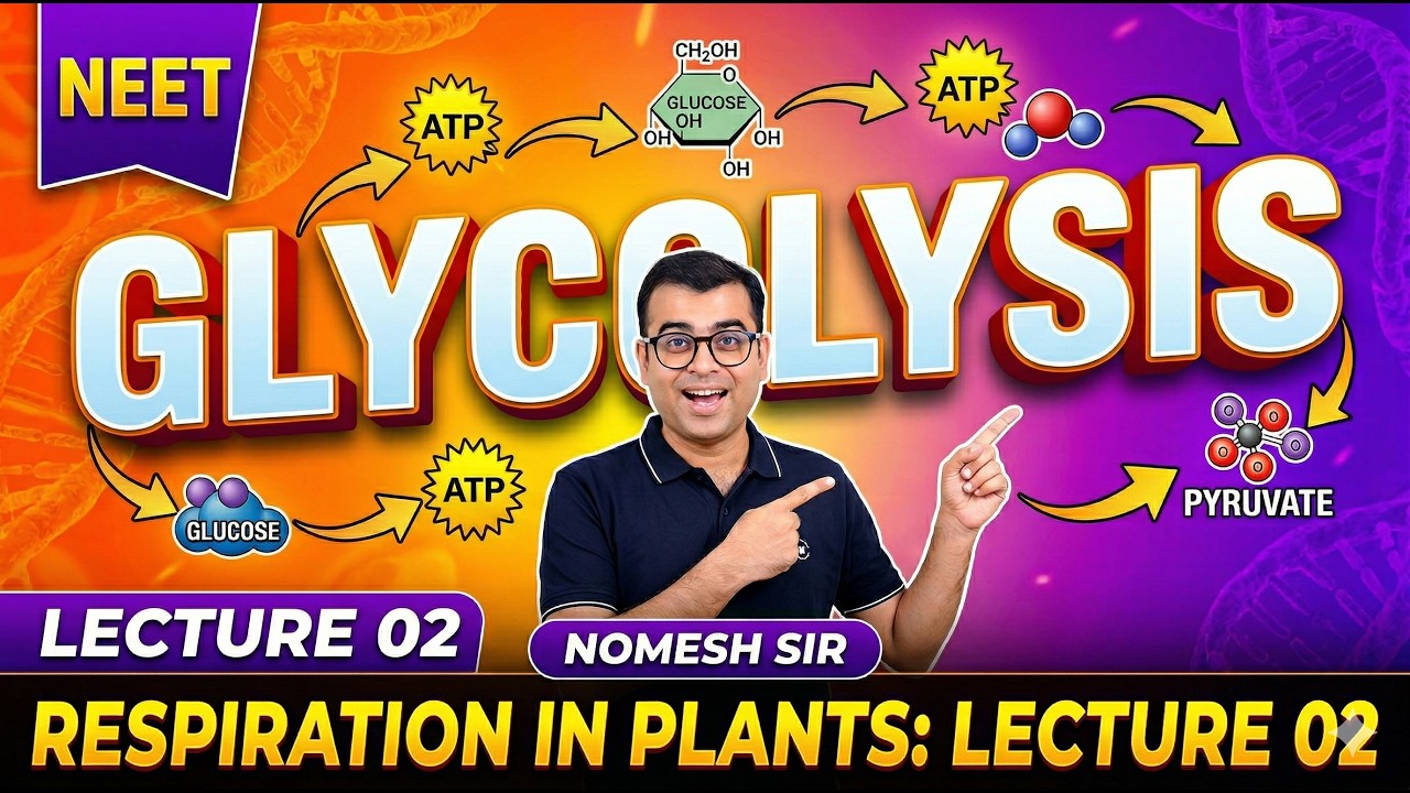 Respiration In Plants  : Lecture -2 : GLYCOLYSIS