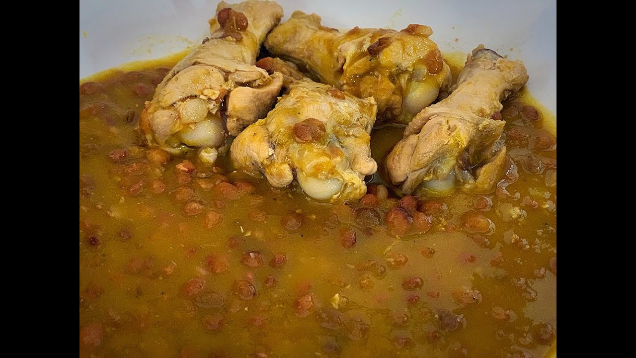 RARO, pero posible y rico: LENTEJAS con ALITAS