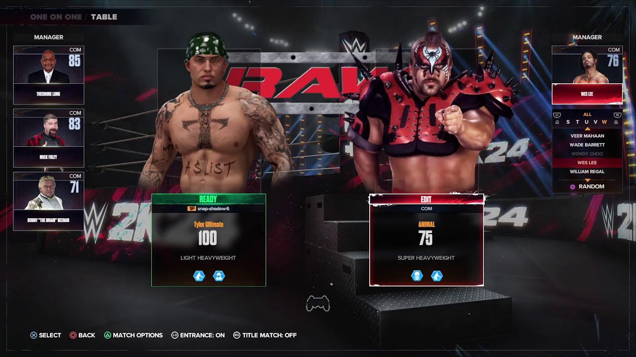 WWE 2k24🎮:Snap-shadow6