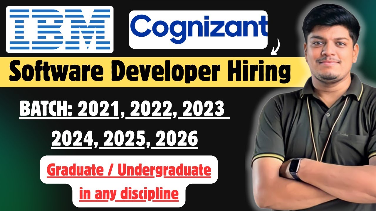 🔥IBM Software Developer Hiring | Concentrix, Cognizant Hiring | Off Campus Drive 2026, 2025-2021
