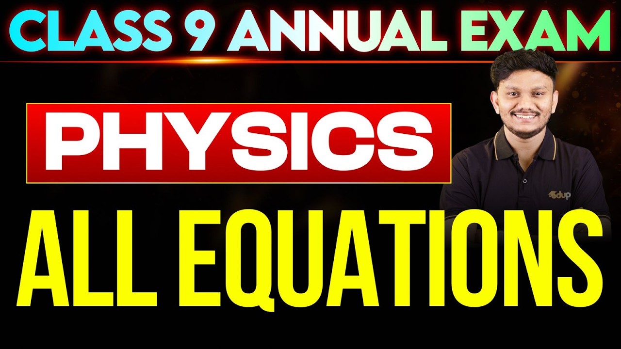 CLASS 9 PHYSICS ALL EQUATIONS AND UNITS | Eduport