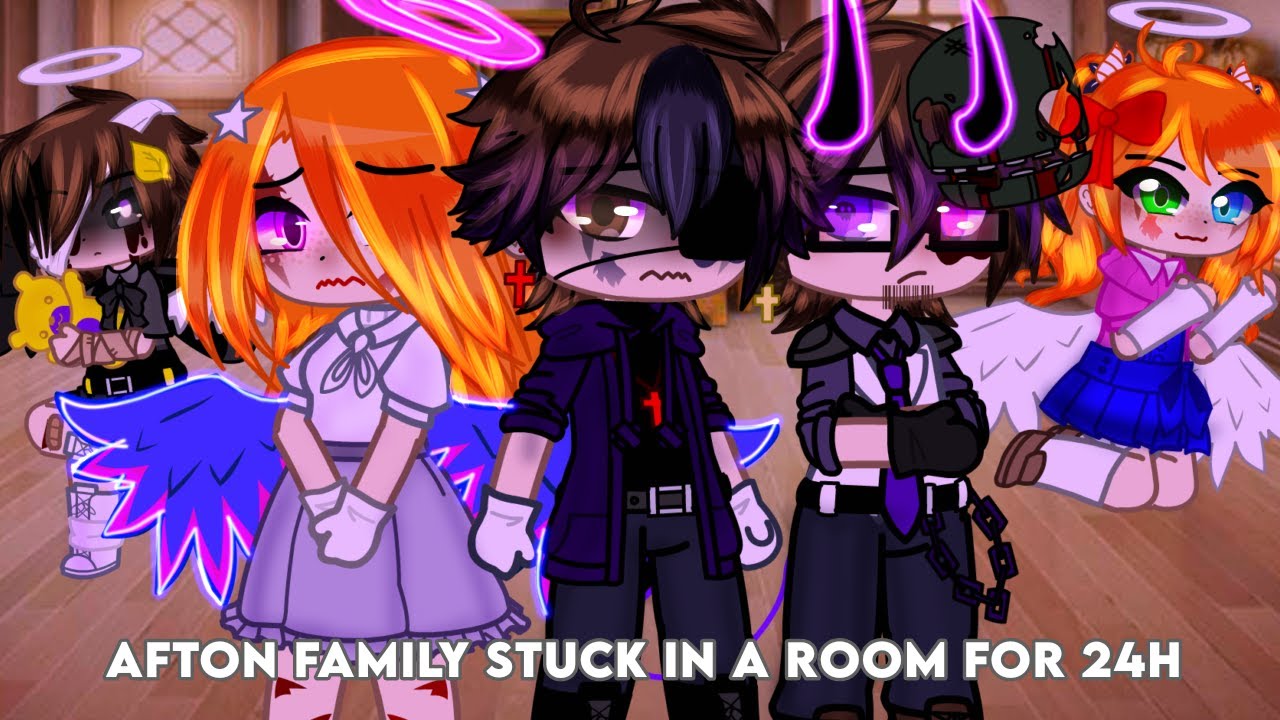 Afton Family Stuck in a Room for 24h / Afton Family / Gacha Club