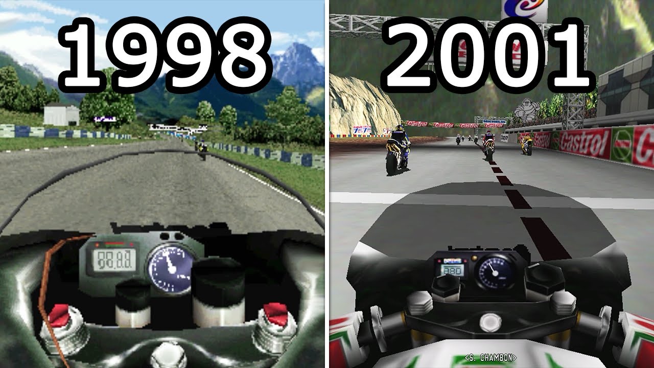 Evolution of Castrol Honda Superbike Games (1998-2001)