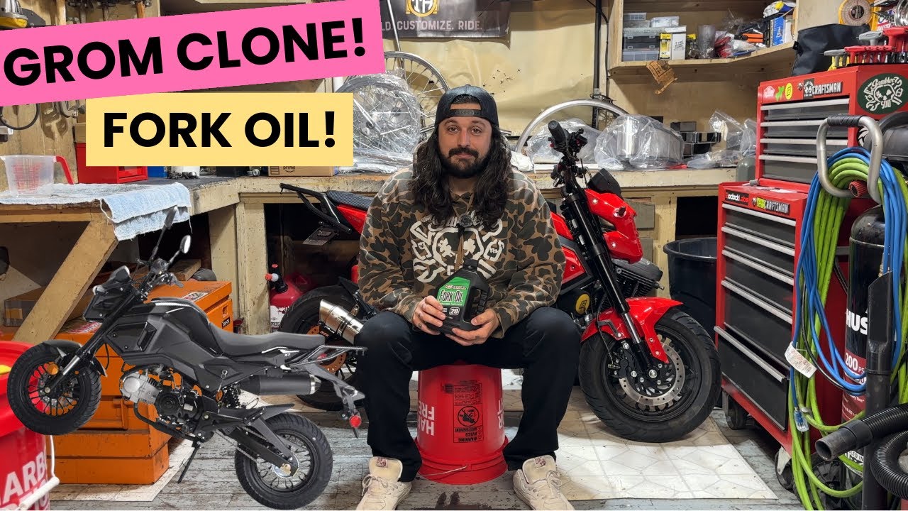 Замена масла вилки на Amazon Grom | Boom Vader 125 | Honda Grom Clone