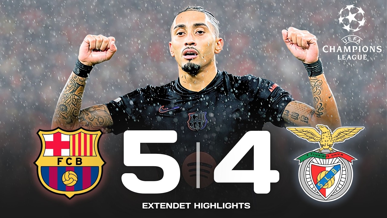 Benfica 4-5 Barcelona | FULL HIGHLIGHTS