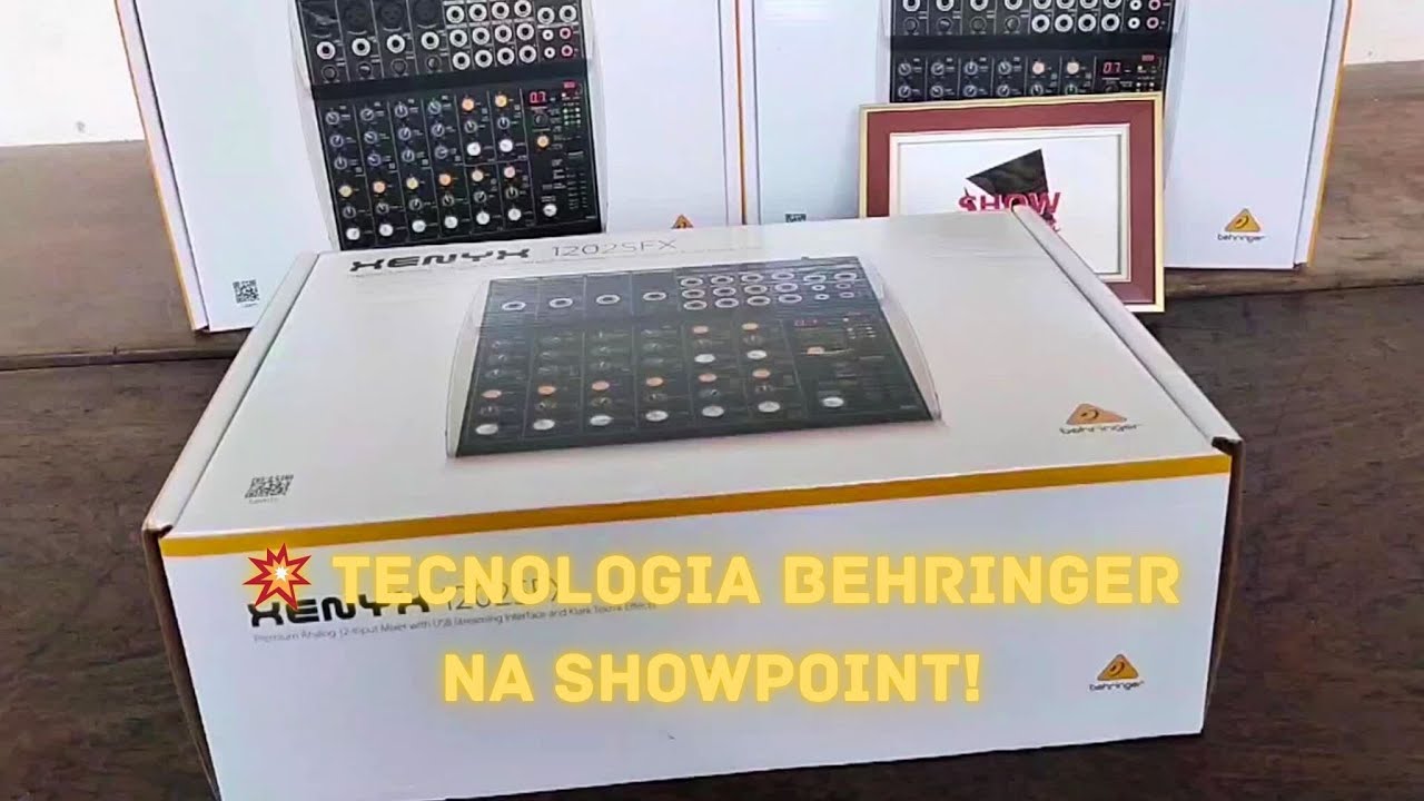 🎚️Behringer XENYX 1202SFX: Som Profissional na ShowPoint!