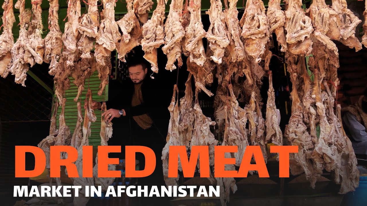 Afghanistan Traditional Dried Meat Market
