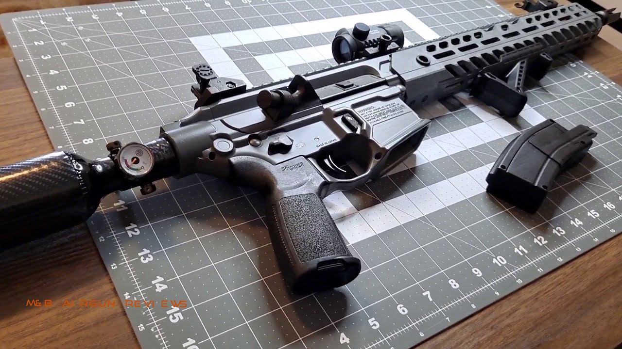 SIG SAUER VIRTUS  .22 cal   PCP.  A up close view