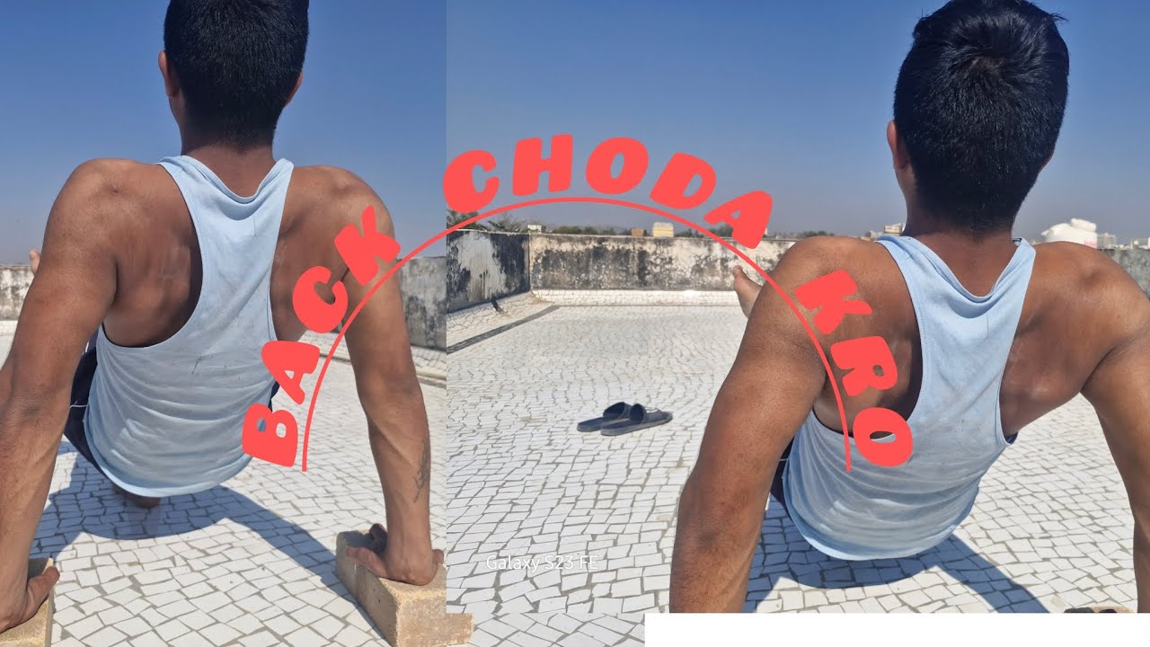 &ldquo;Today is my first day of back workout training.&rdquo;