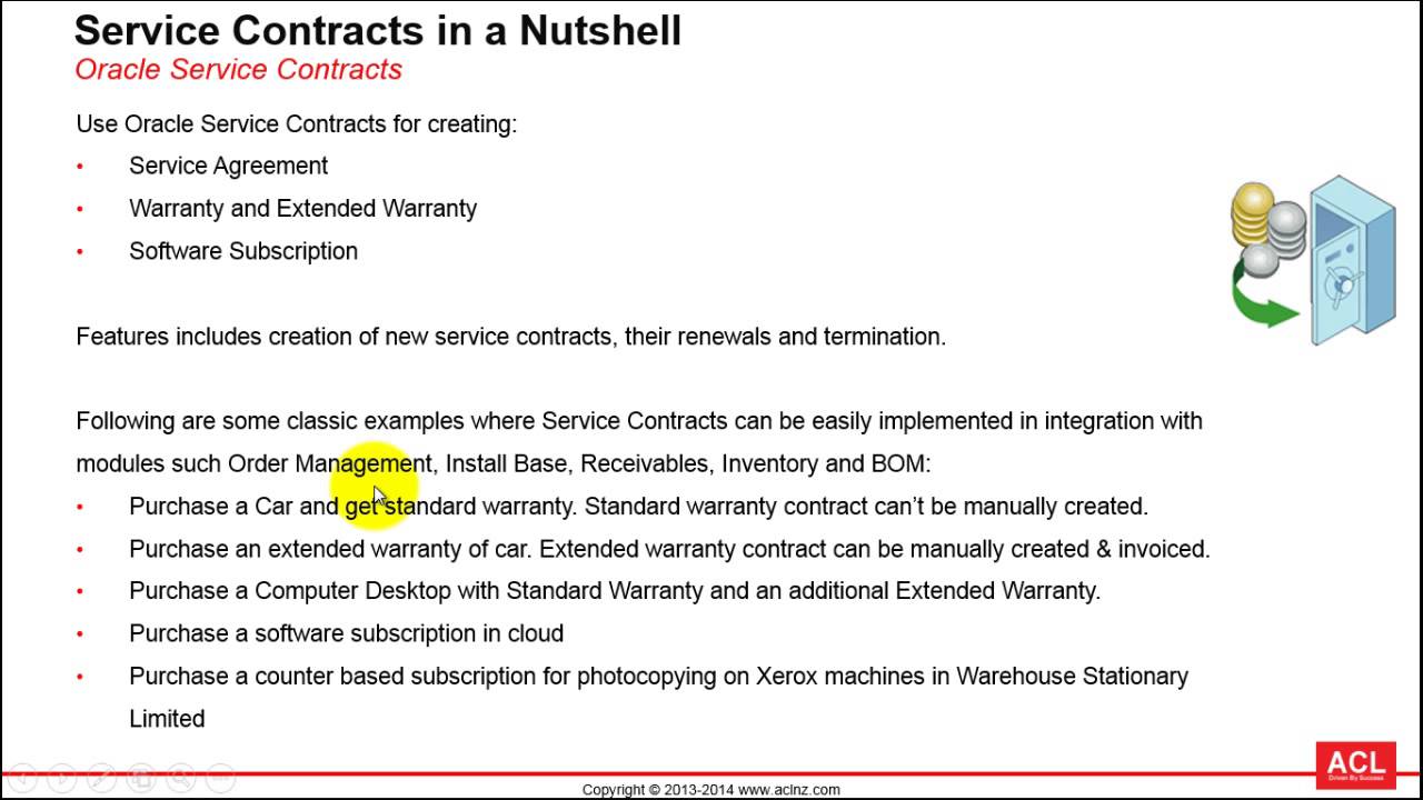 Oracle Service Contracts Solution in a Nutshell (R12.2.3)
