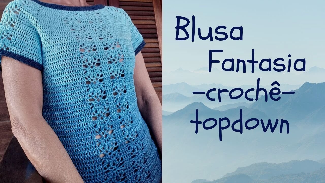 Blusa fantasia crochê !