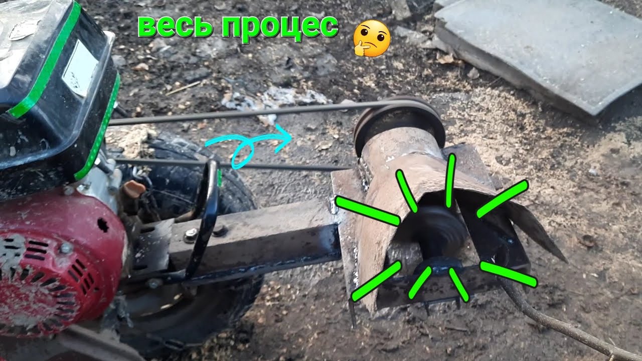 Шнековий измельчитель из отходов
