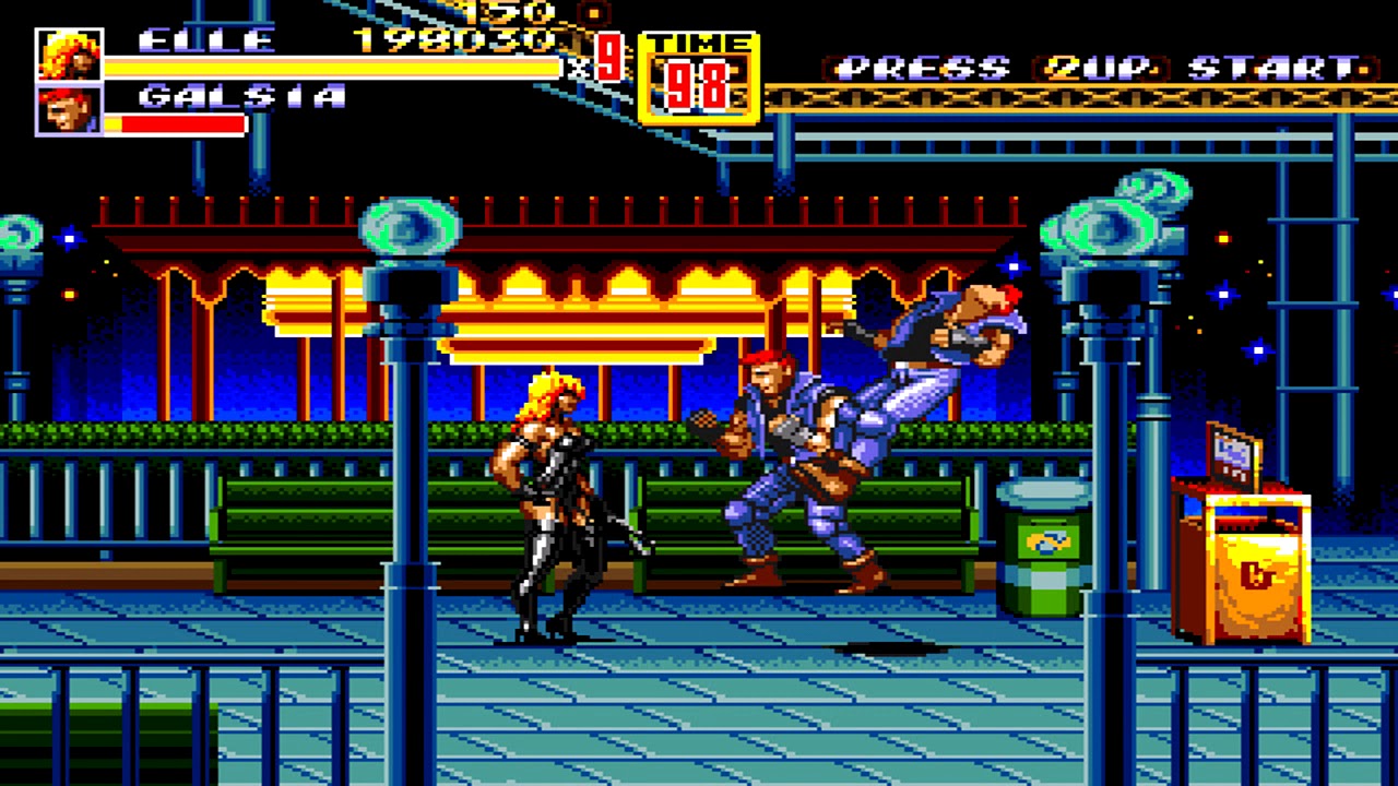 Streets of Rage 2 - BK3 Electra playthrough