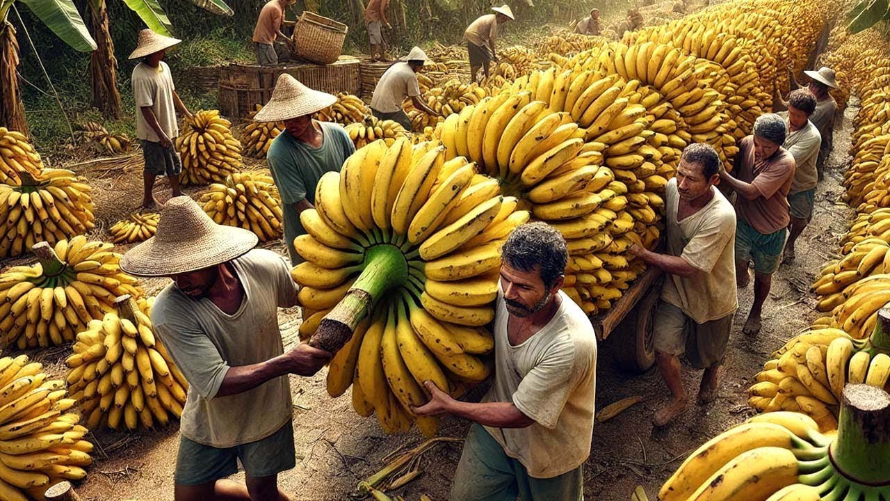 ¡REVELÓ! De esta manera se cosechan y procesan miles de millones de plátanos