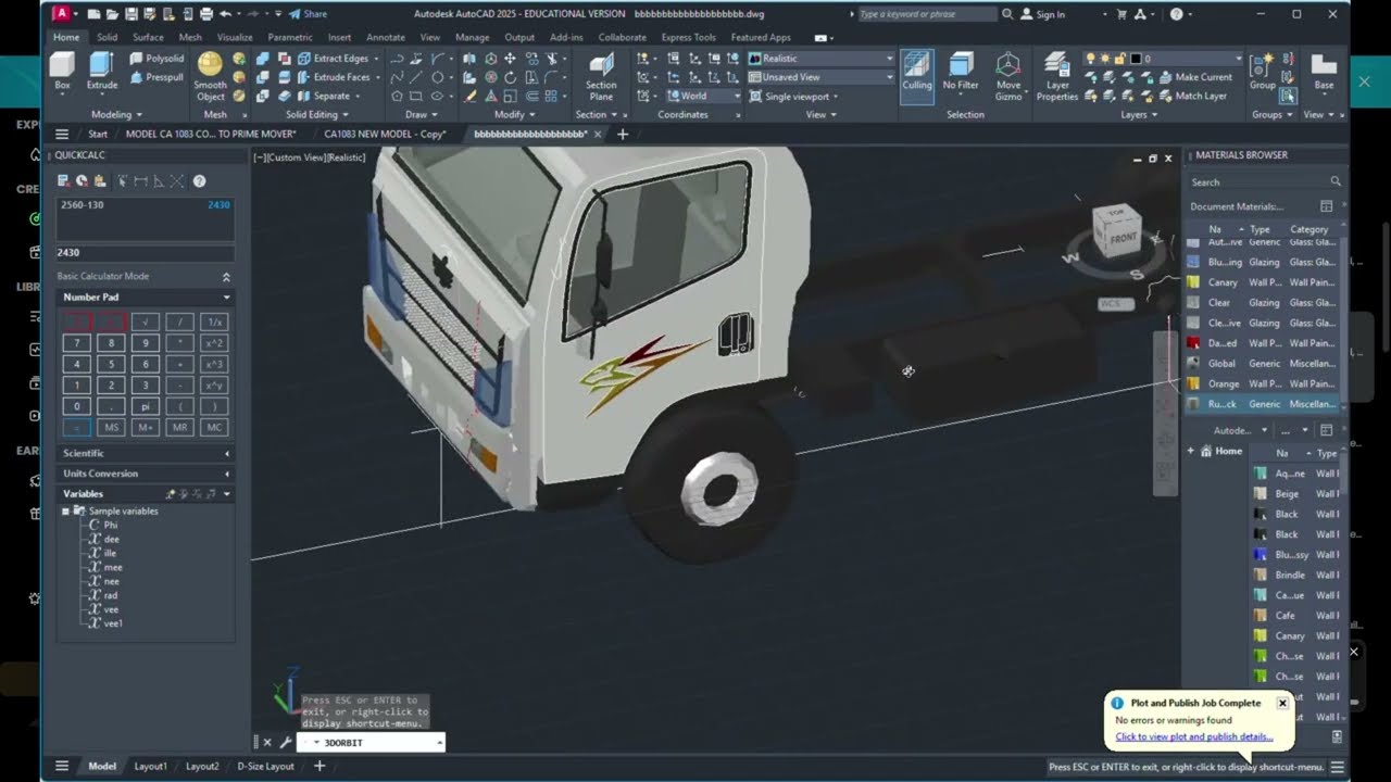 AutoCAD Drawing Tutorial | Canter TRUCK Professional Drafting
