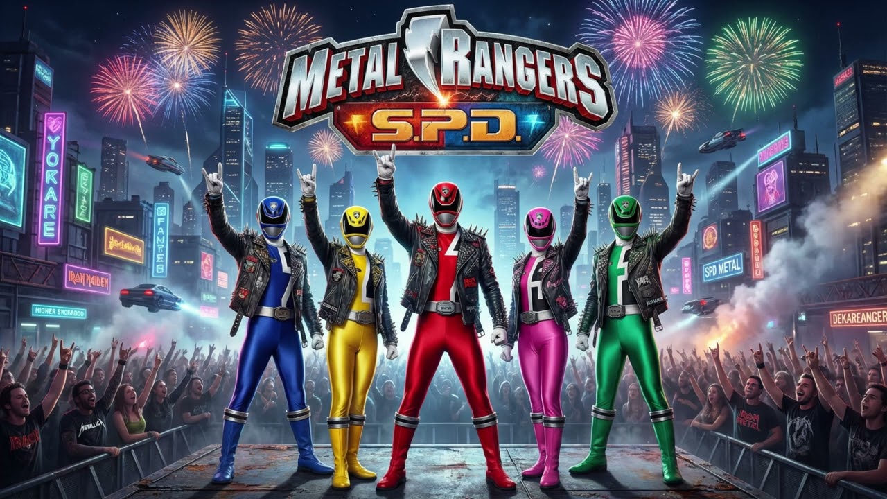 Metal Rangers S.P.D.! An AI Metal Cover of the Power Rangers S.P.D. Theme Song!